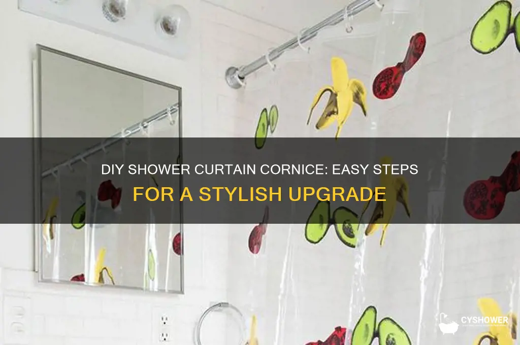 how to make a shower curtain cornice