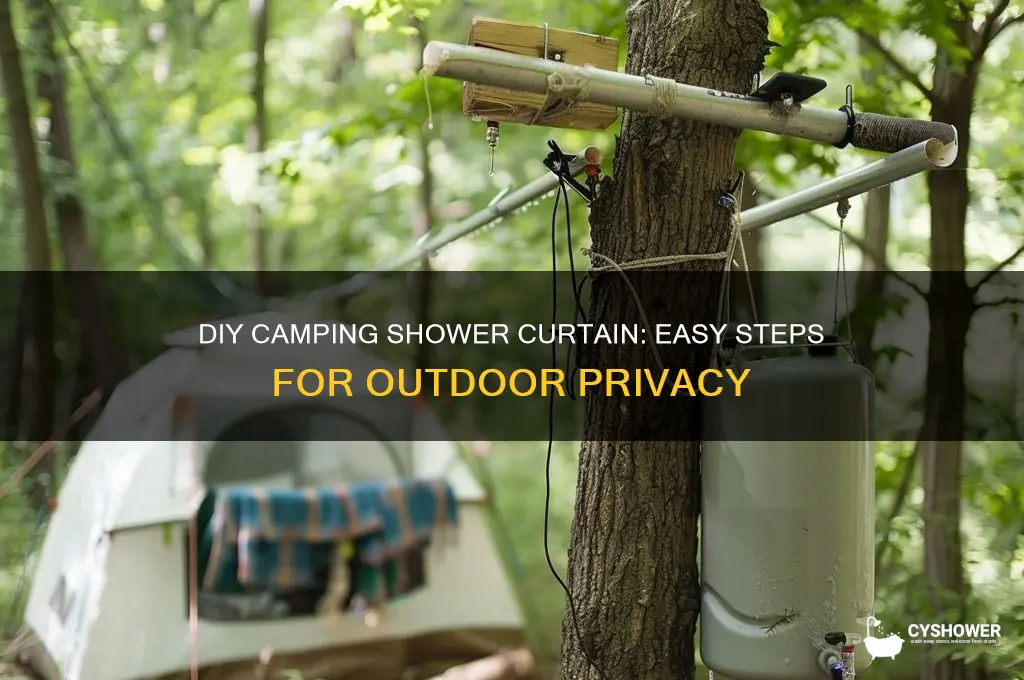 how to make a shower curtain for camping