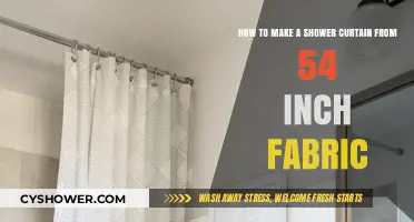 DIY Shower Curtain: Crafting with 54-Inch Fabric Made Easy