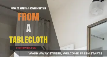 Transform Your Tablecloth into a Stylish DIY Shower Curtain
