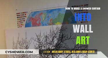 Transform Your Shower Curtain into Stunning DIY Wall Art