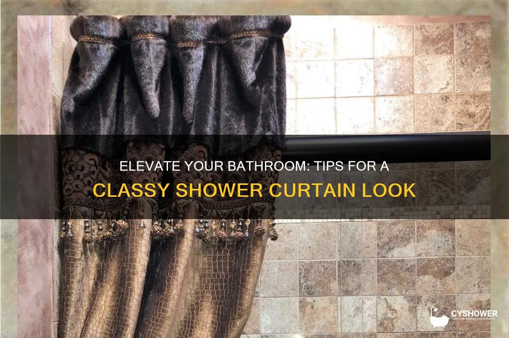 how to make a shower curtain look classy