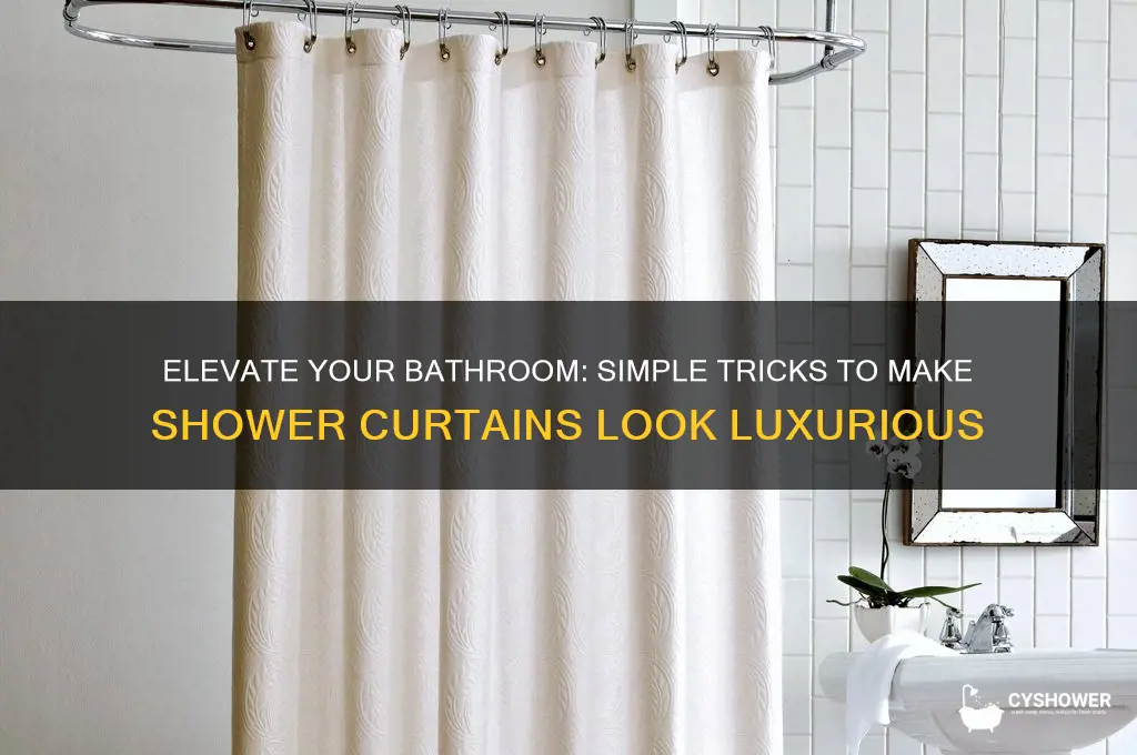 how to make a shower curtain look expensive