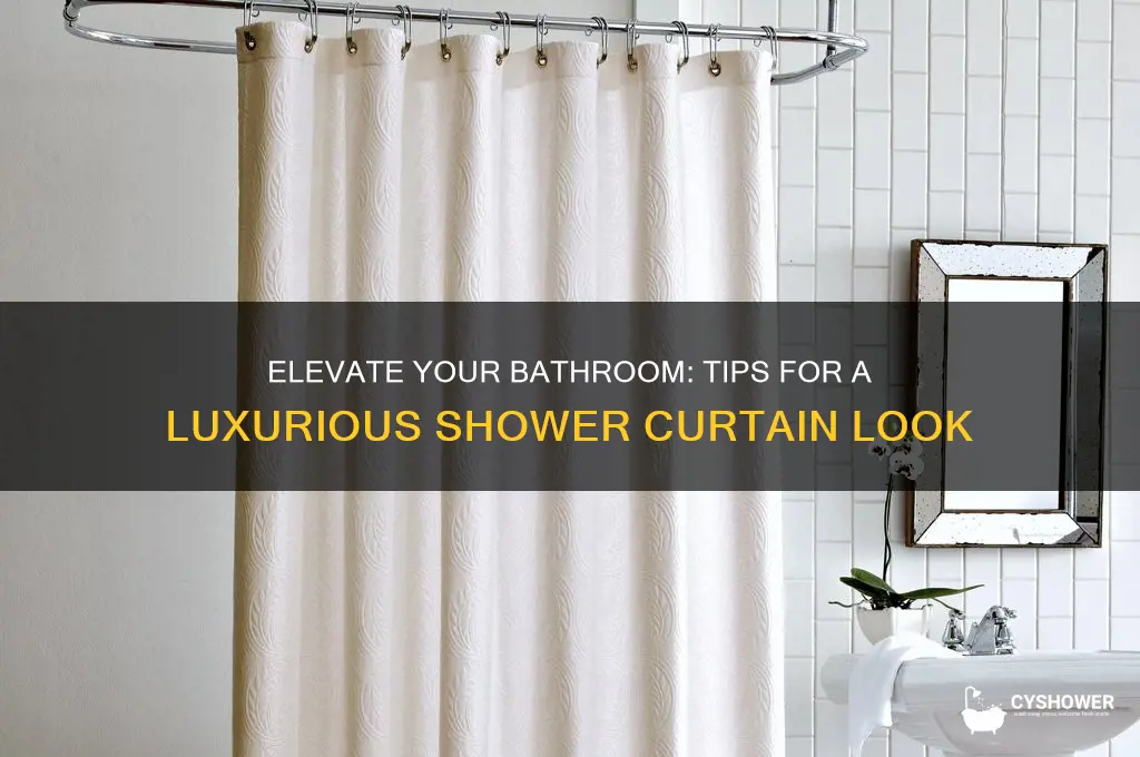 how to make a shower curtain look luxurious