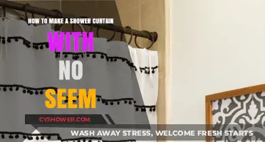 DIY Seamless Shower Curtain: Easy No-Sew Guide for Beginners