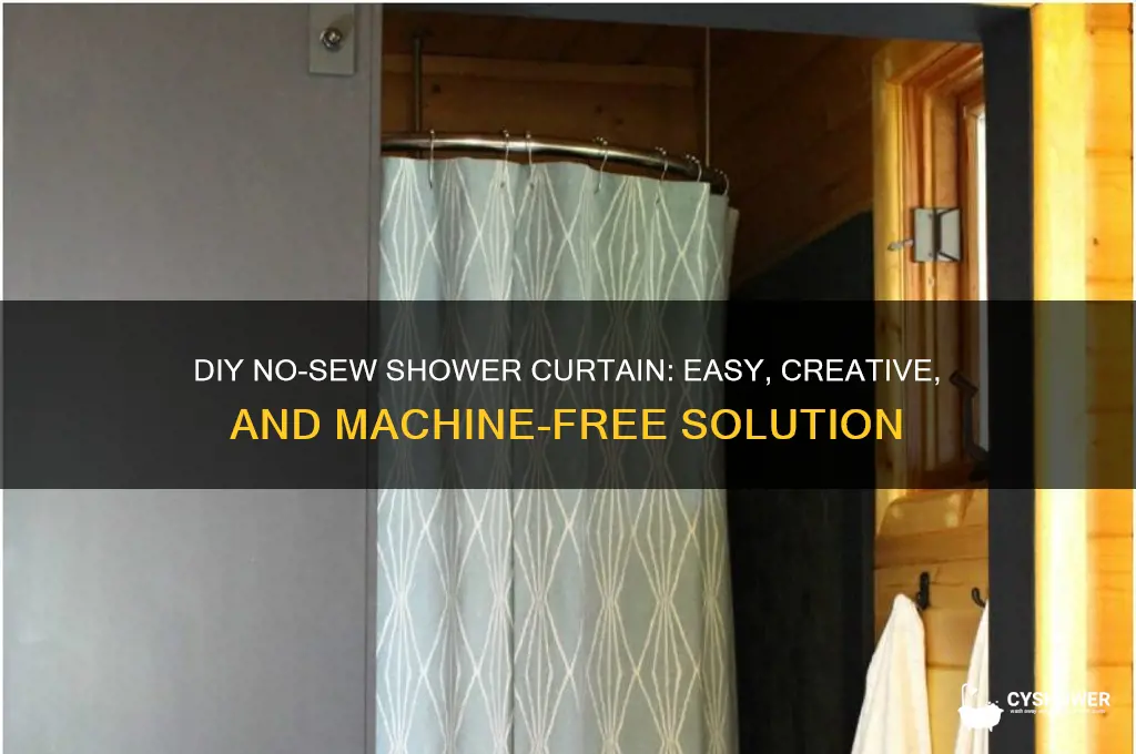 how to make a shower curtain without a sewing machine