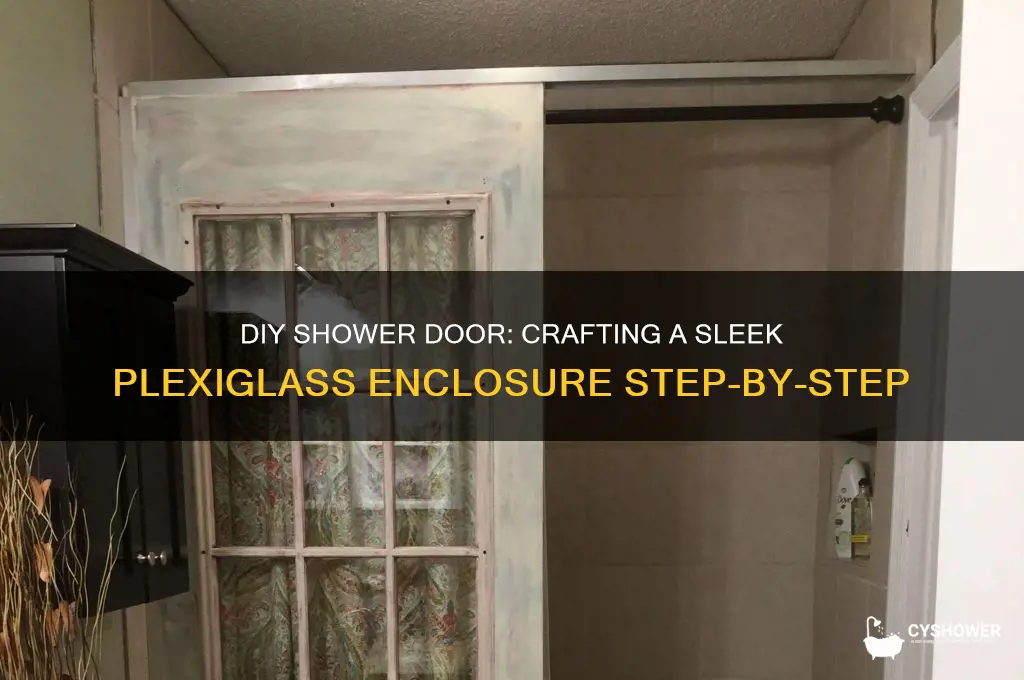 how to make a shower door from plexiglass