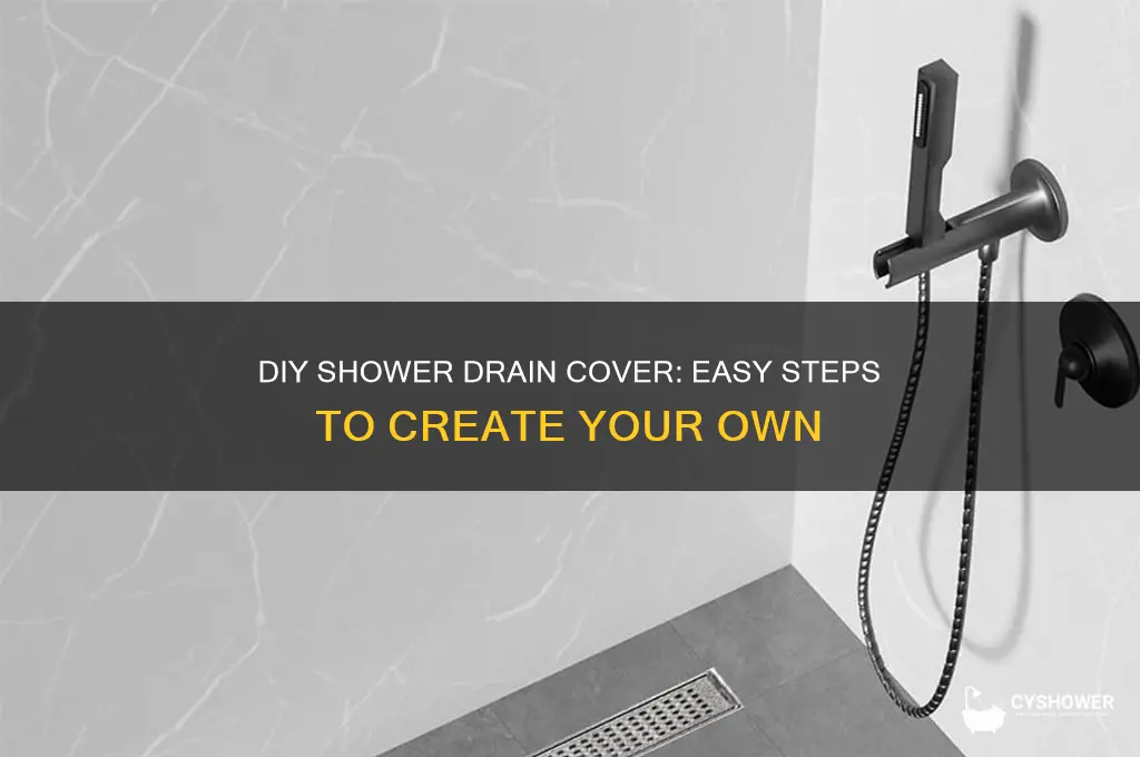 how to make a shower drain cover