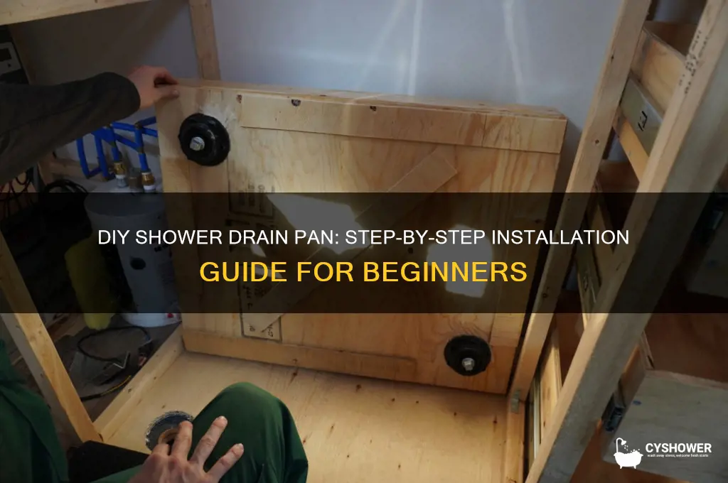 how to make a shower drain pan