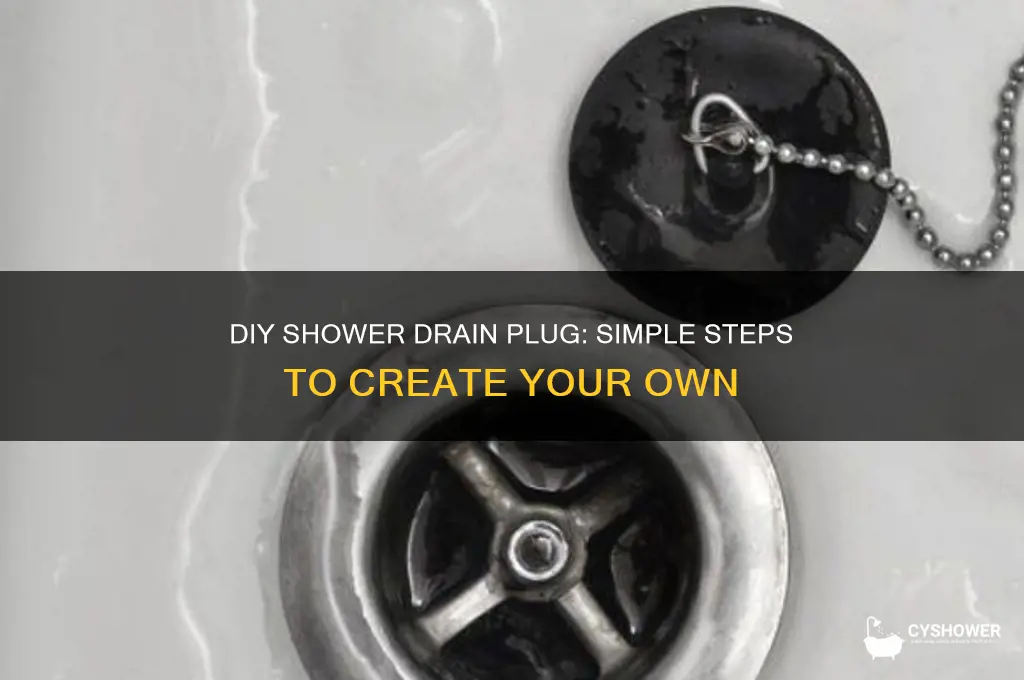 how to make a shower drain plug