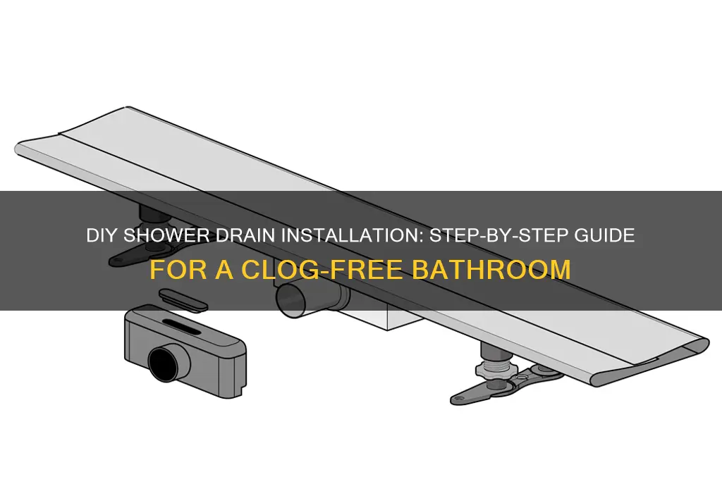 how to make a shower drain