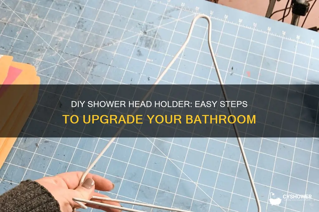 how to make a shower head holder