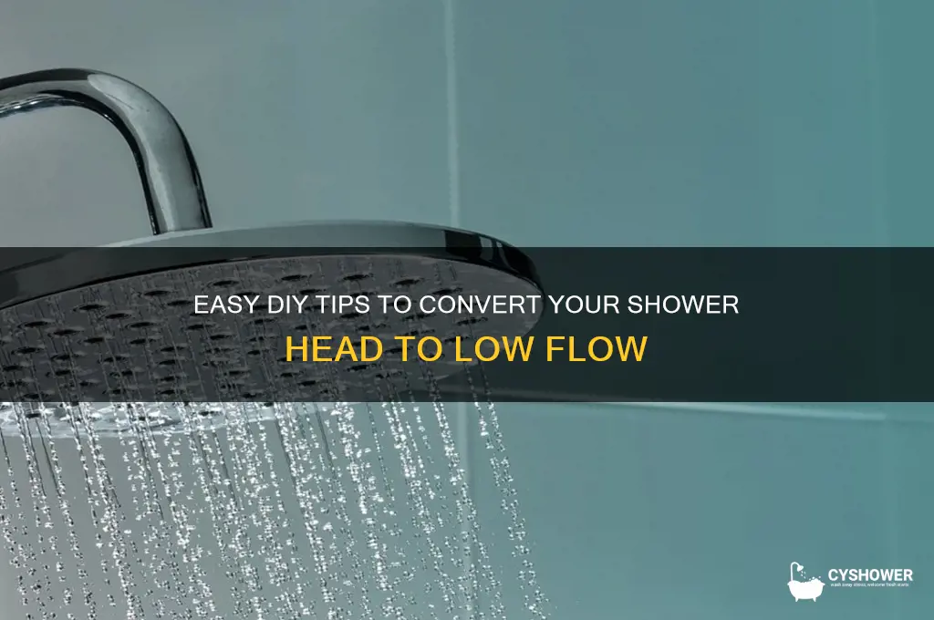 how to make a shower head low flow