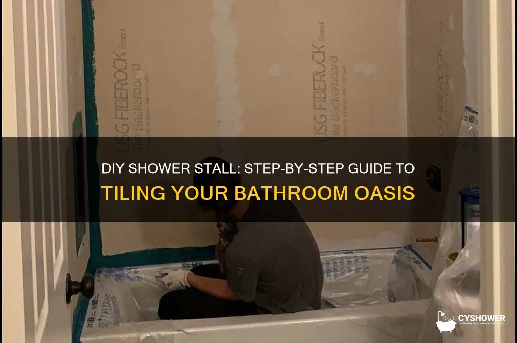 how to make a shower stall for tile