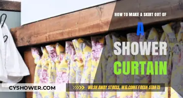 Creative DIY: Transforming a Shower Curtain into a Stylish Skirt