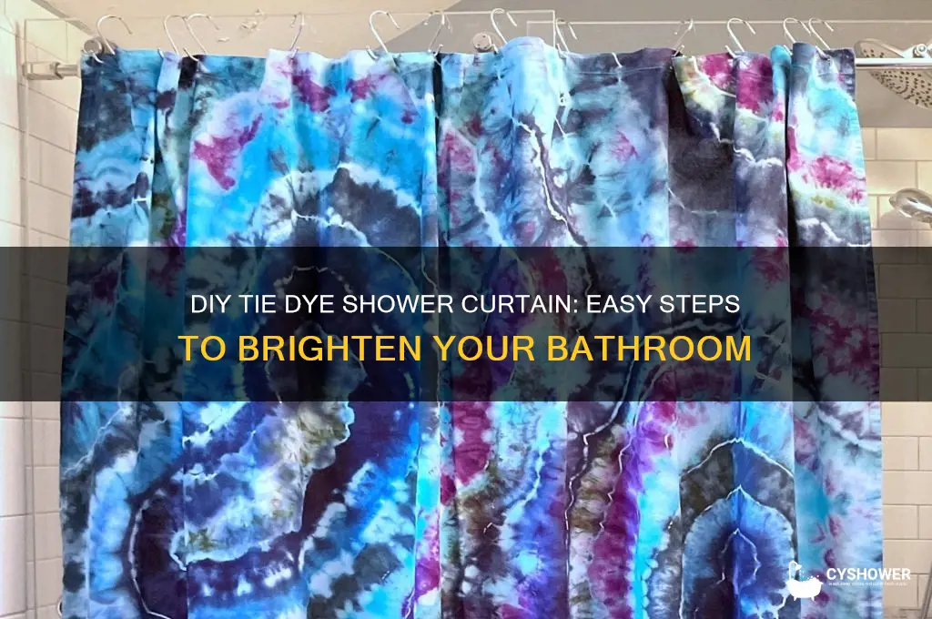 how to make a tie dye shower curtain