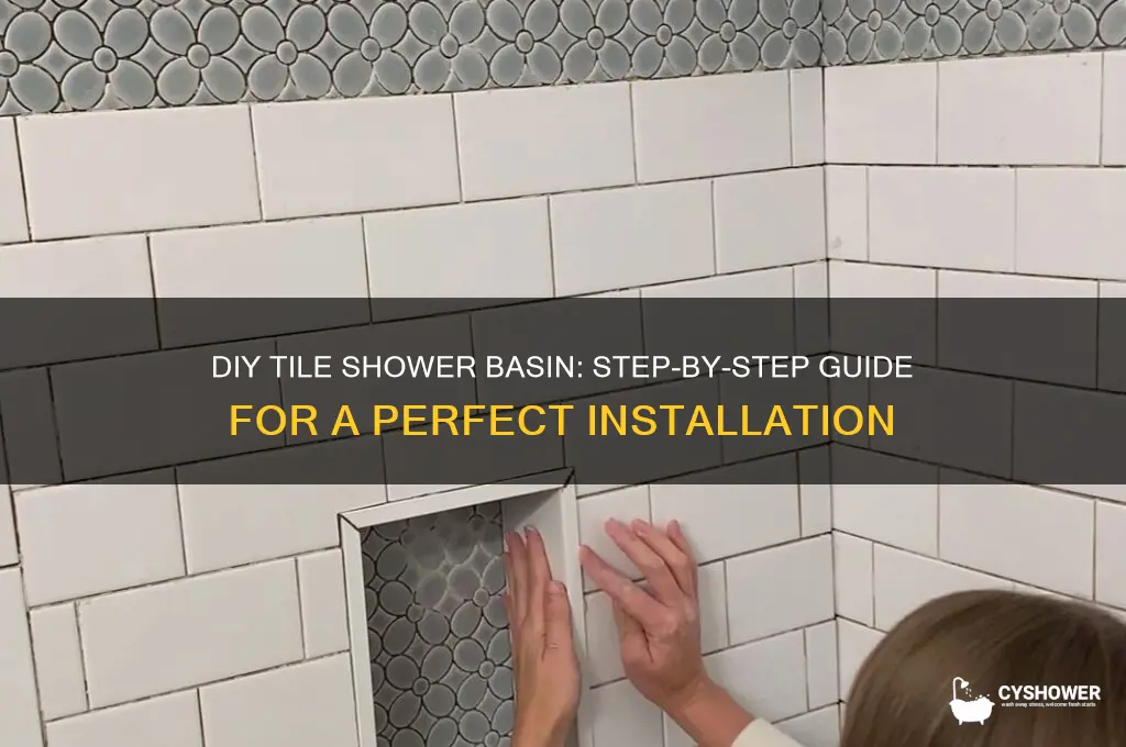 how to make a tile shower basin
