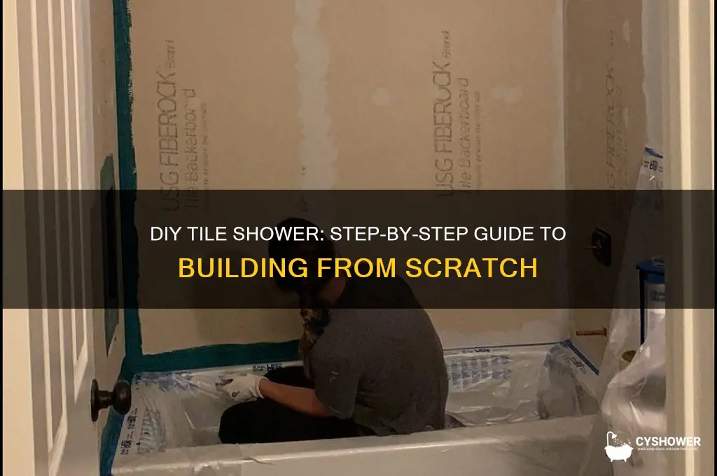 how to make a tile shower from scratch