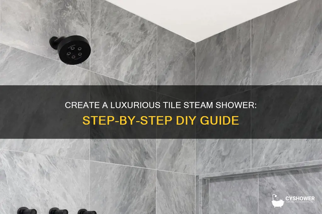 how to make a tile steam shower