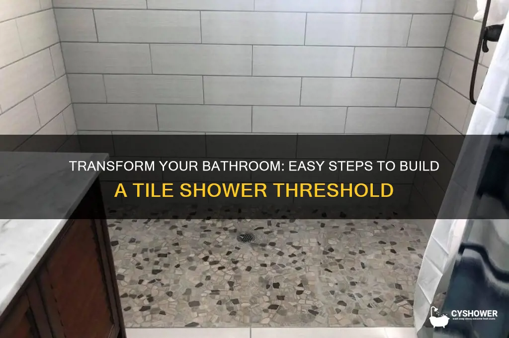 how to make a tile step into shower