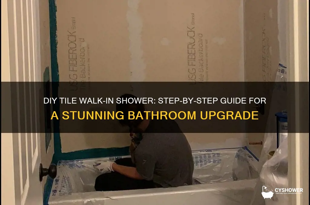 how to make a tile walking shower
