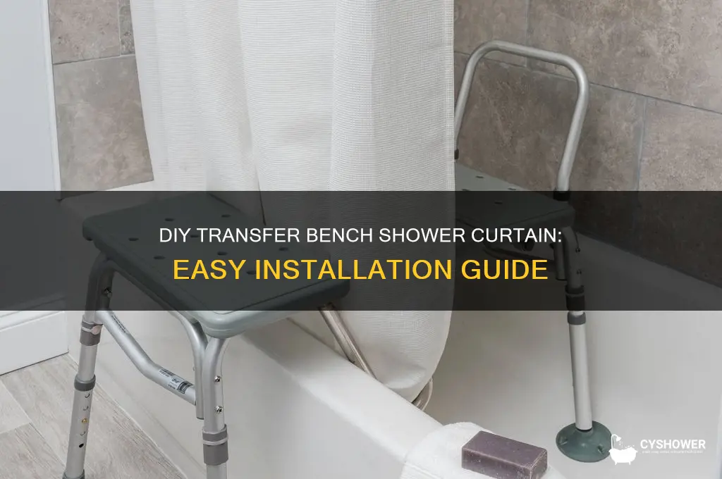 how to make a transfer bench shower curtain
