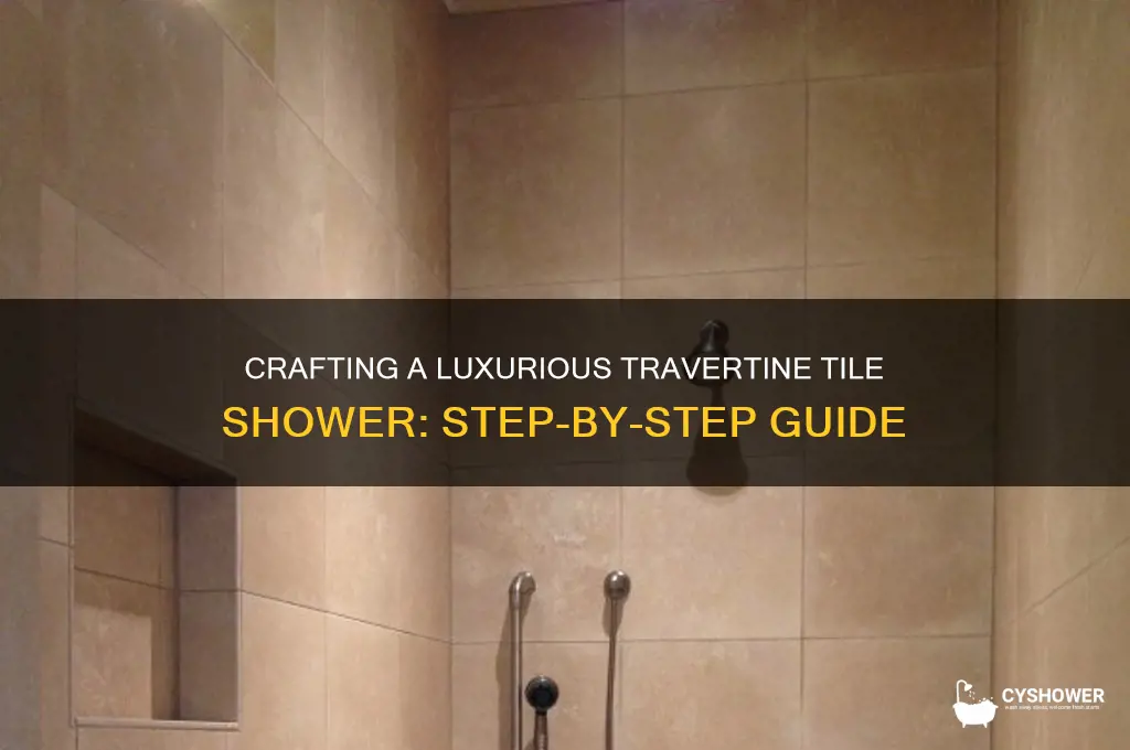 how to make a travertine tile shower
