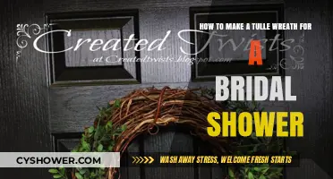 Elegant Tulle Wreath DIY: Perfect Bridal Shower Decor Guide