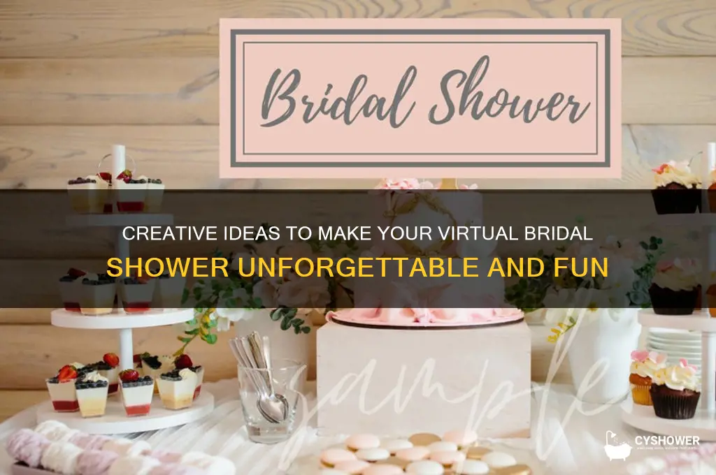how to make a virtual bridal shower special