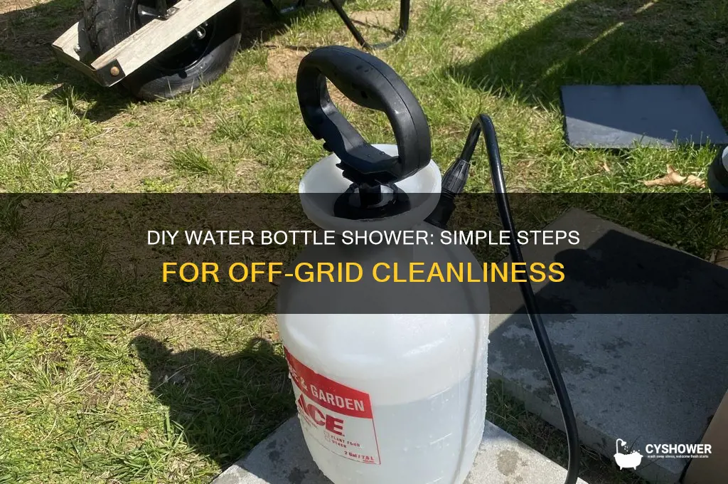 how to make a water bottle shower