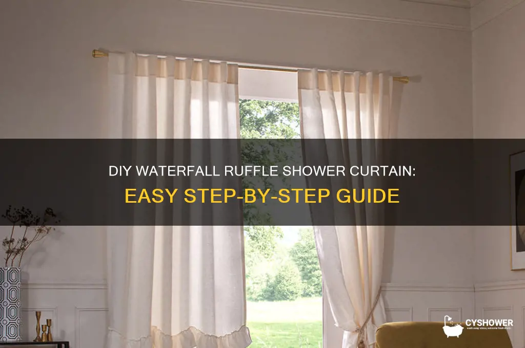 how to make a waterfall ruffle shower curtain