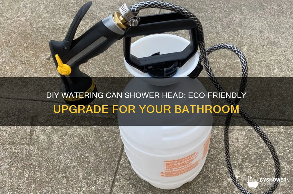 how to make a watering can shower head