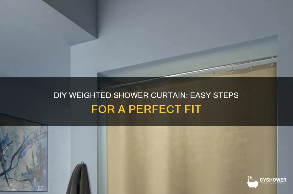 how to make a weighted shower curtain