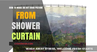 Transform Your Shower Curtain into Stunning Outdoor Wall Art