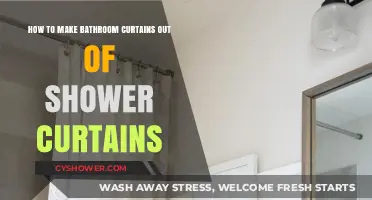 Creative DIY: Transforming Shower Curtains into Stylish Bathroom Curtains