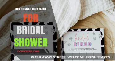Creative DIY Bingo Cards for a Memorable Bridal Shower Celebration