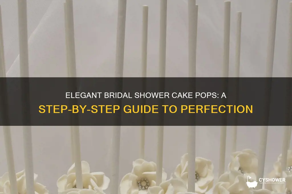 how to make bridal shower cake pops