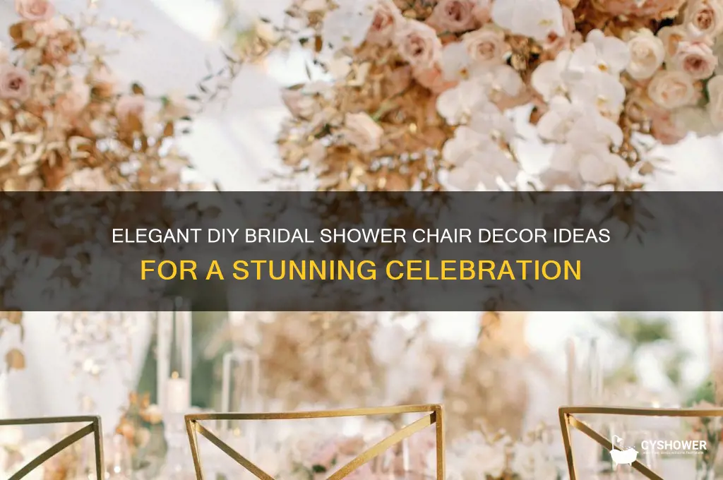 how to make bridal shower chair deciration