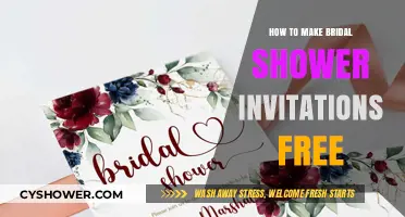 DIY Bridal Shower Invitations: Free, Easy, and Elegant Designs