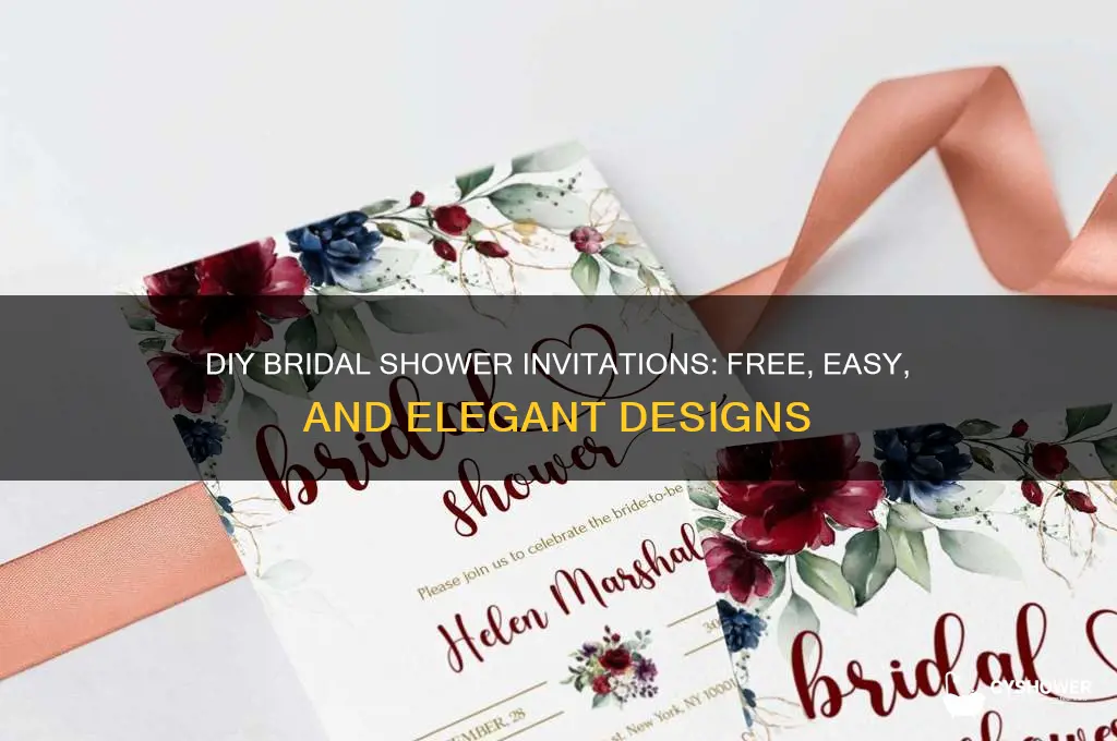 how to make bridal shower invitations free