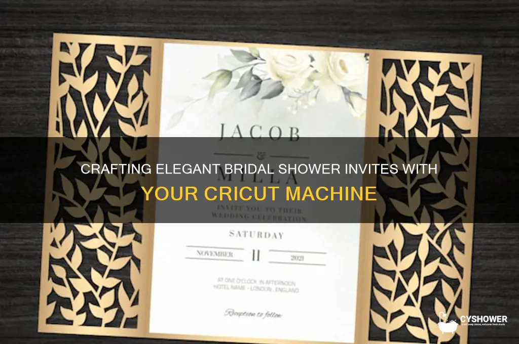 how to make bridal shower invitations on cricut
