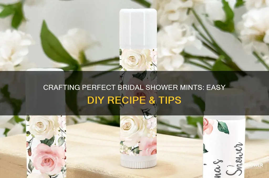 how to make bridal shower mints