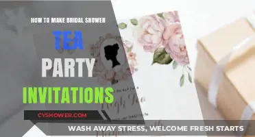 Elegant DIY Bridal Shower Tea Party Invitations: Crafting Guide
