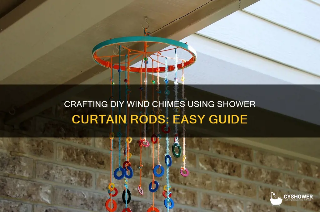 how to make chimes from shower curtain rods
