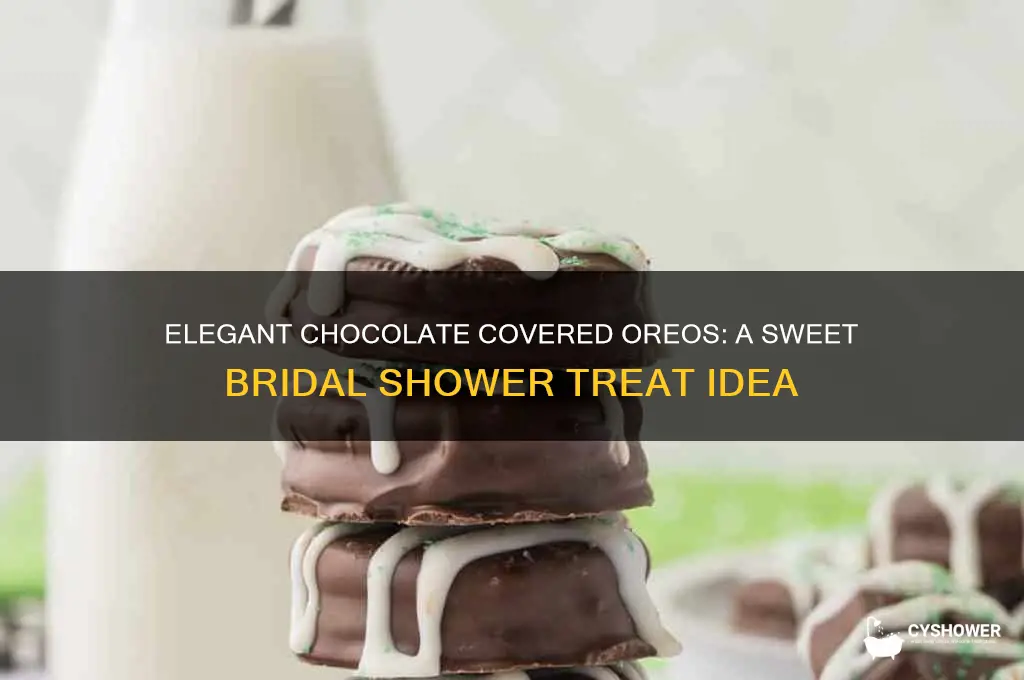 how to make chocolate covered oreos for bridal shower