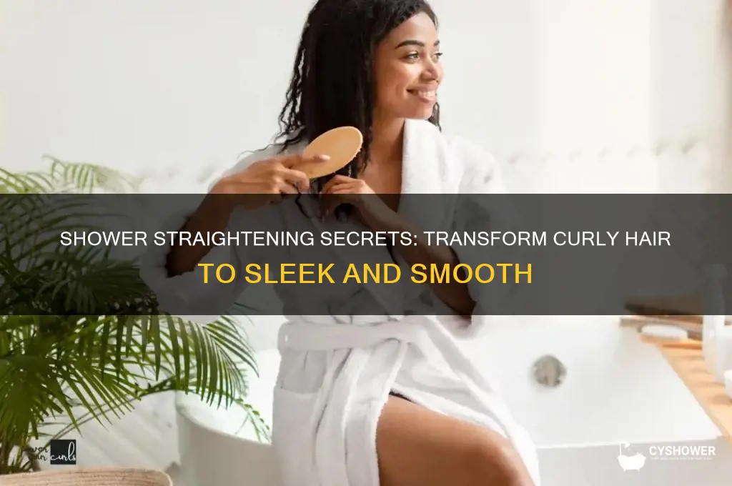 how to make curly hair straight in the shower