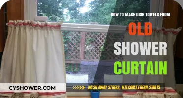 Upcycle Old Shower Curtains: DIY Dish Towels for Your Kitchen