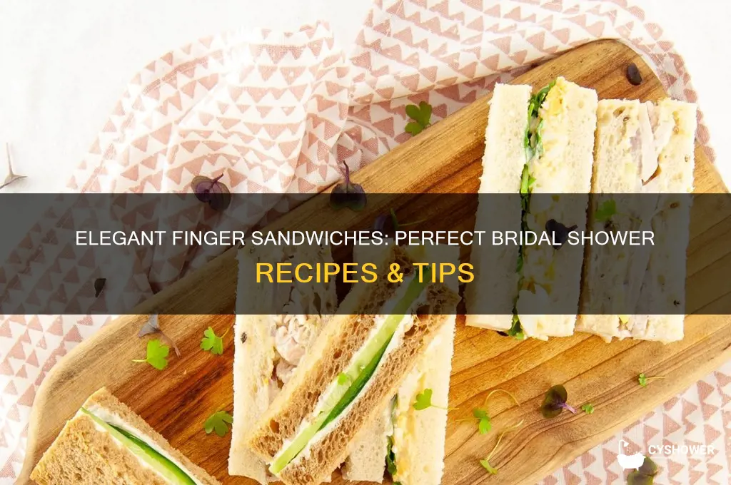 how to make finger sandwiches for bridal shower