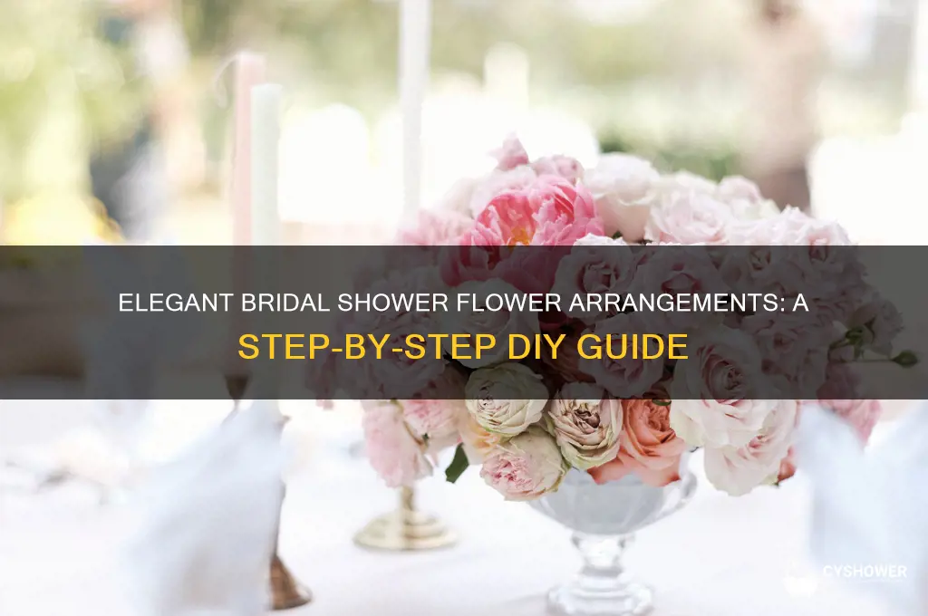 how to make flower arrangements for bridal shower