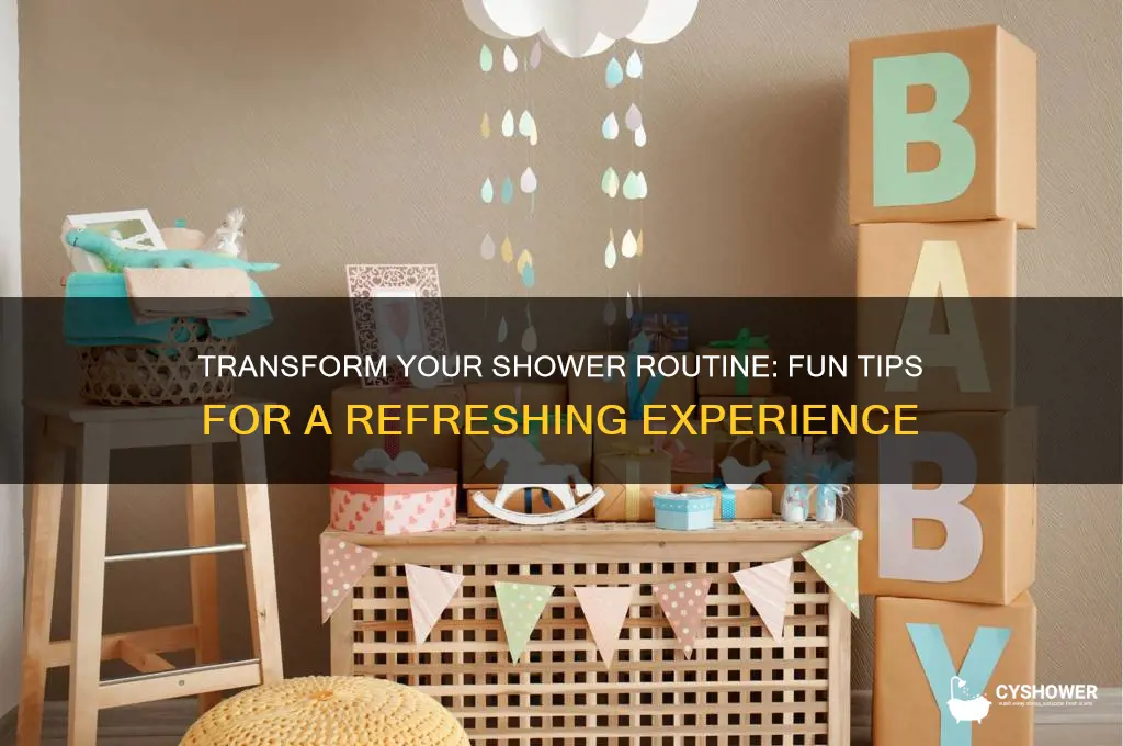 how to make getting a shower more fun